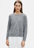 Tencel & Metal Crew Neck Box-Top