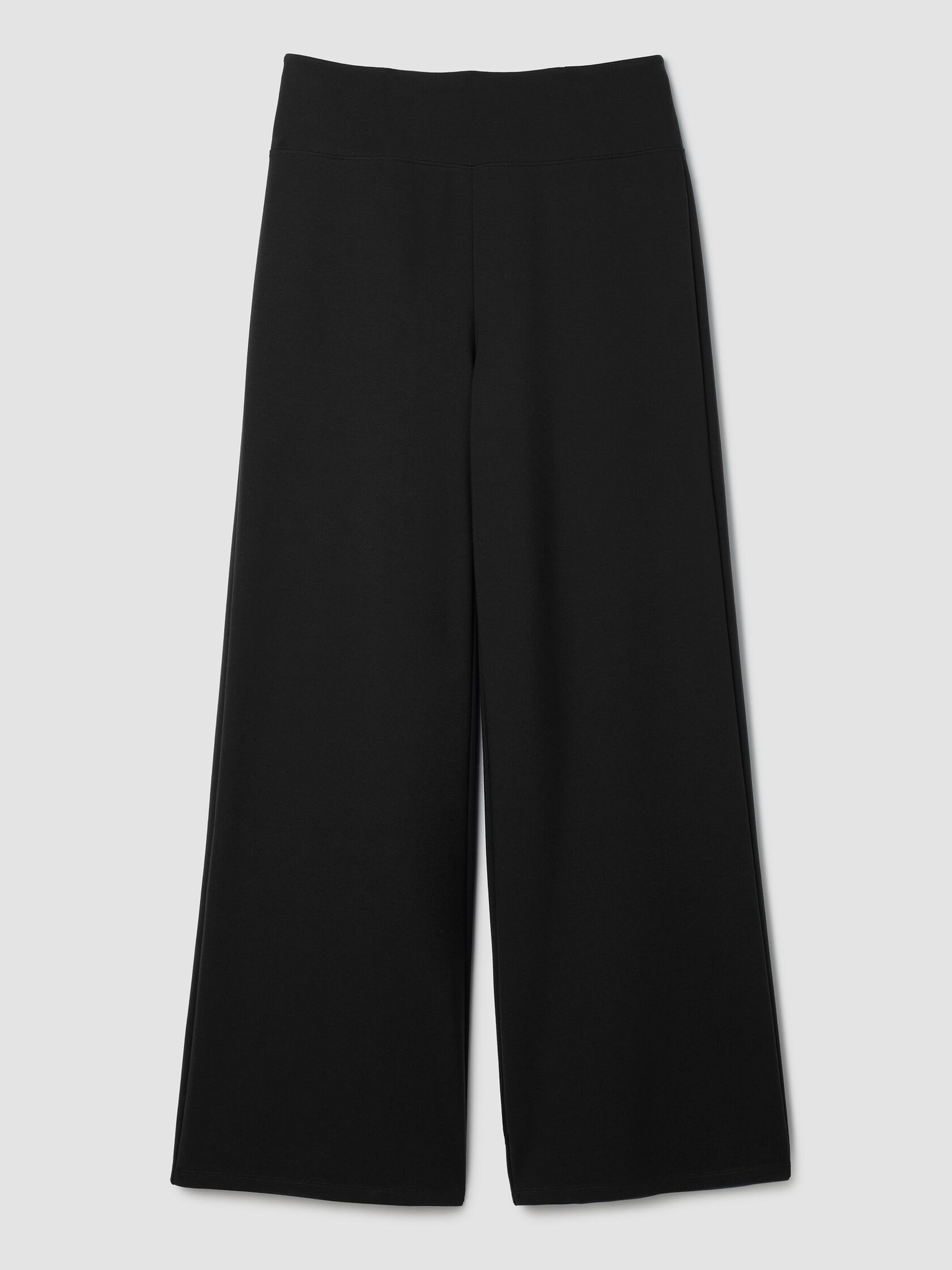 Washable Flex Ponte High Waisted Wide-Leg Pant