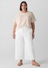Garment-Dyed Utility Cotton Wide-Leg Pant