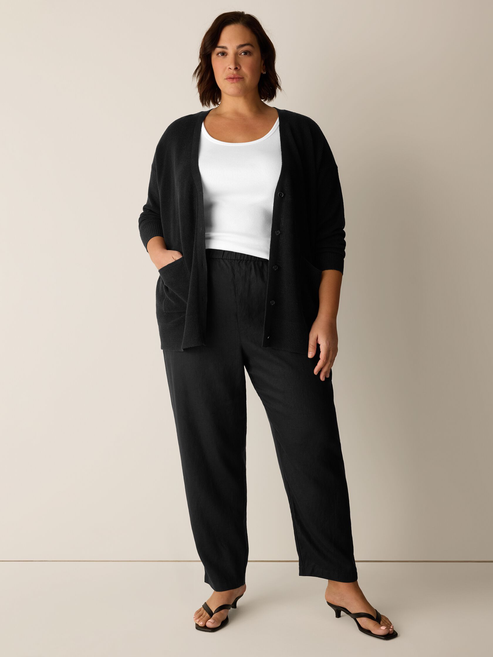 Organic Linen Tapered Pant