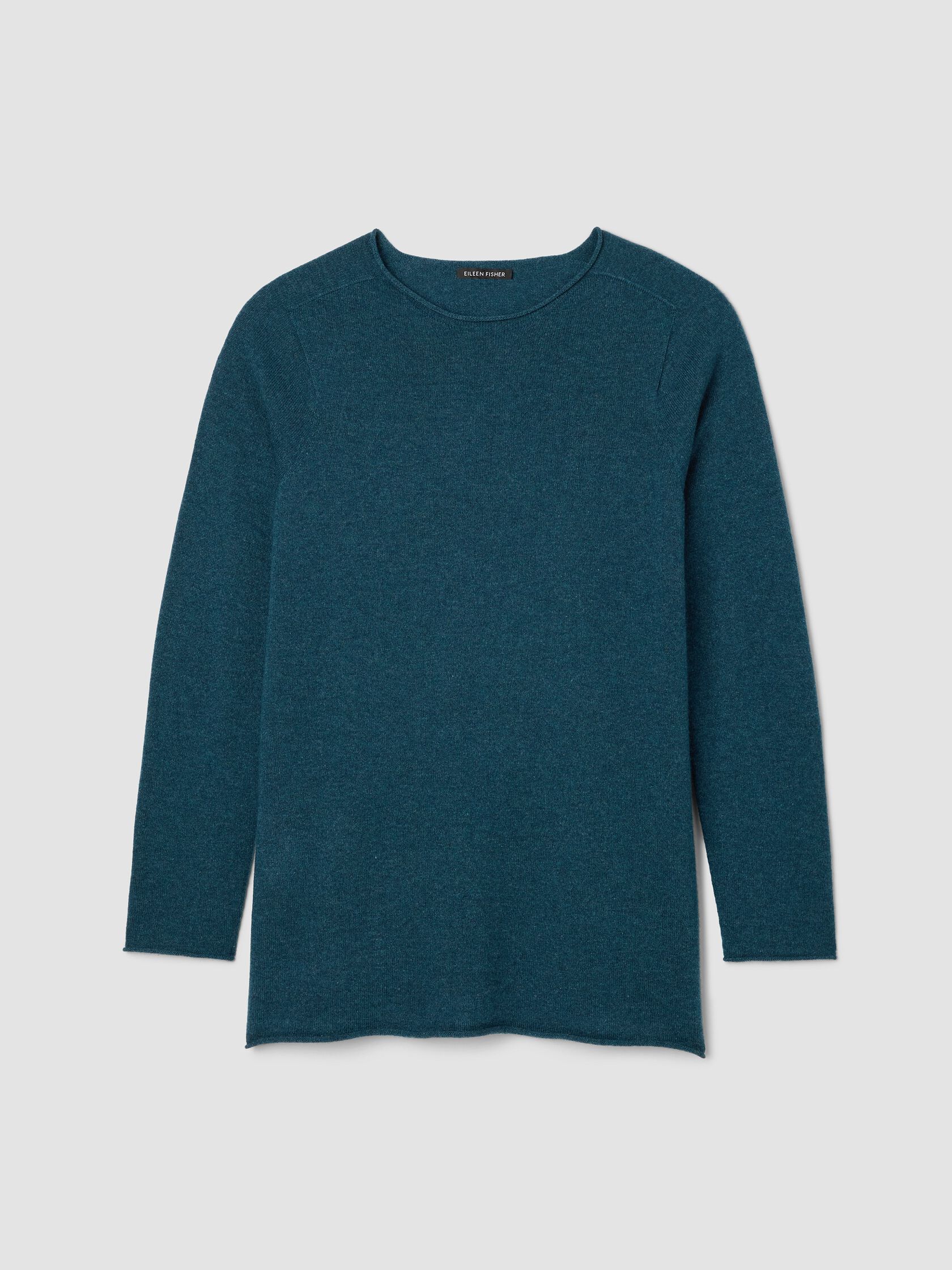 Italian Cashmere Crew Neck Long Top