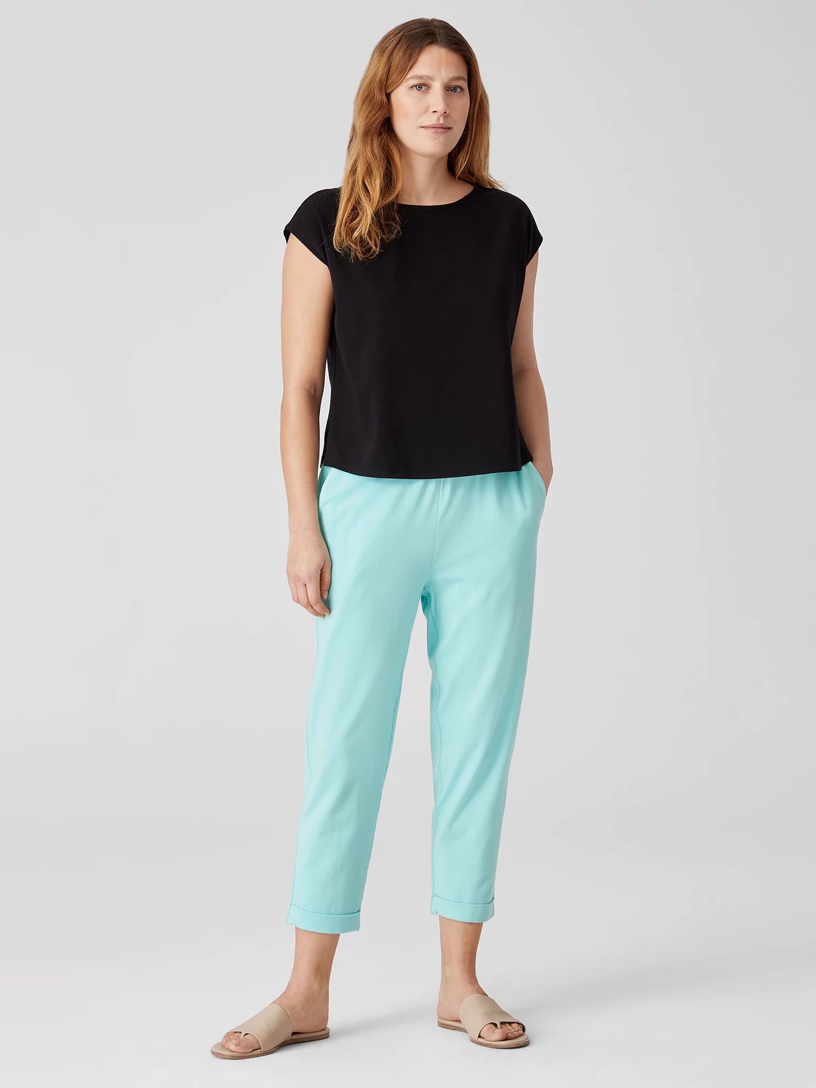 Traceable Cotton Jersey Pant | EILEEN FISHER