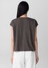 Organic Linen Jersey V-Neck Tee