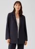 Washable Flex Ponte Notch Collar Long Blazer