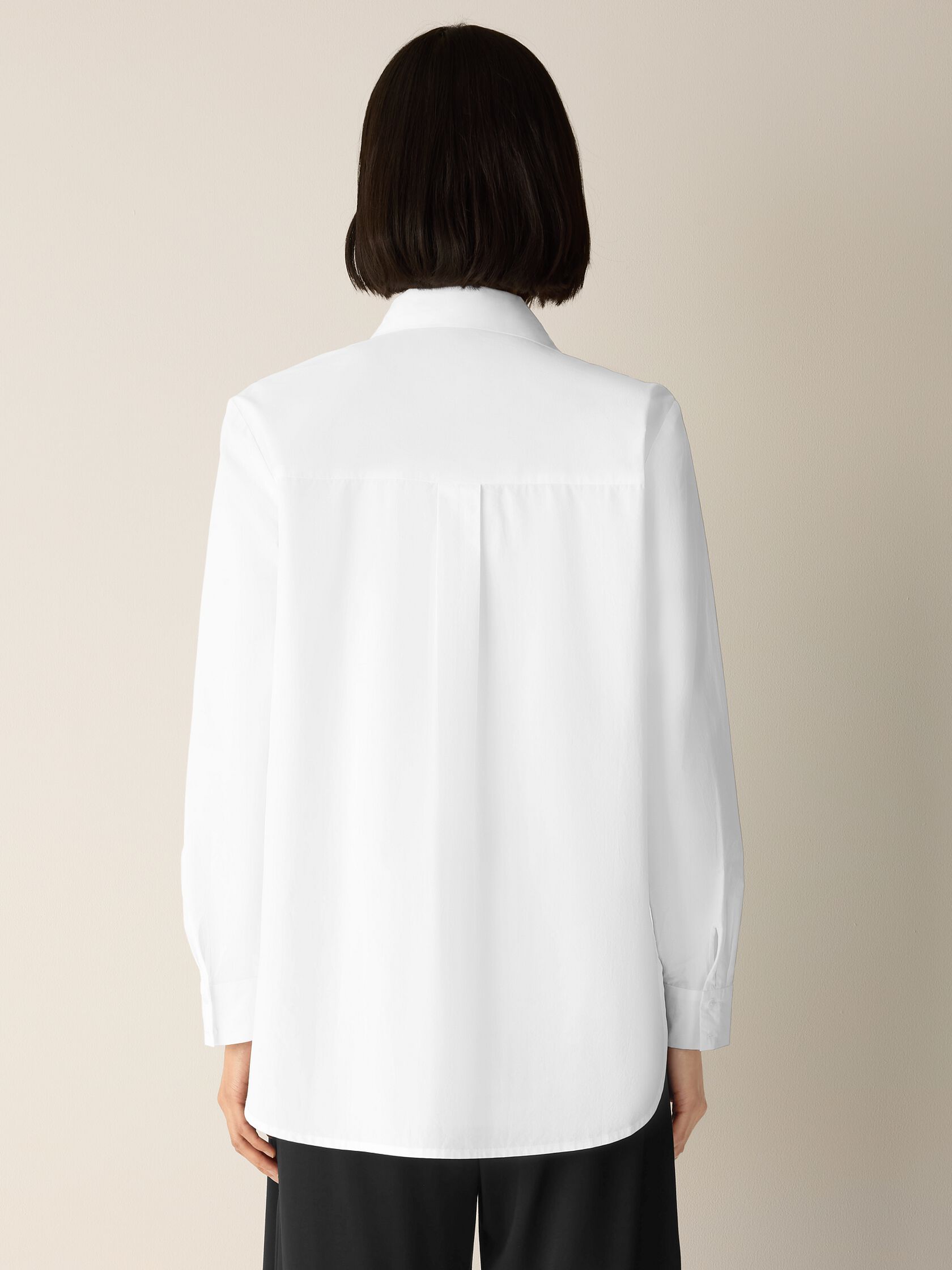 Organic Cotton Poplin Classic Collar Shirt