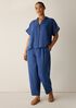 Washed Organic Linen D&eacute;lav&eacute; Notch Collar Shirt
