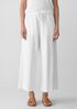 Lightweight Organic Cotton Terry Wide-Leg Pant