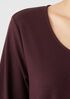 Cozy Organic Cotton Interlock U-Neck Top