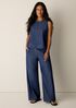 Lightweight Organic Cotton Denim Full-Length Trouser