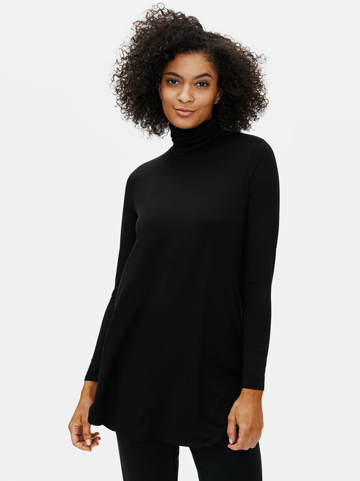 Fine Jersey Turtleneck Tunic