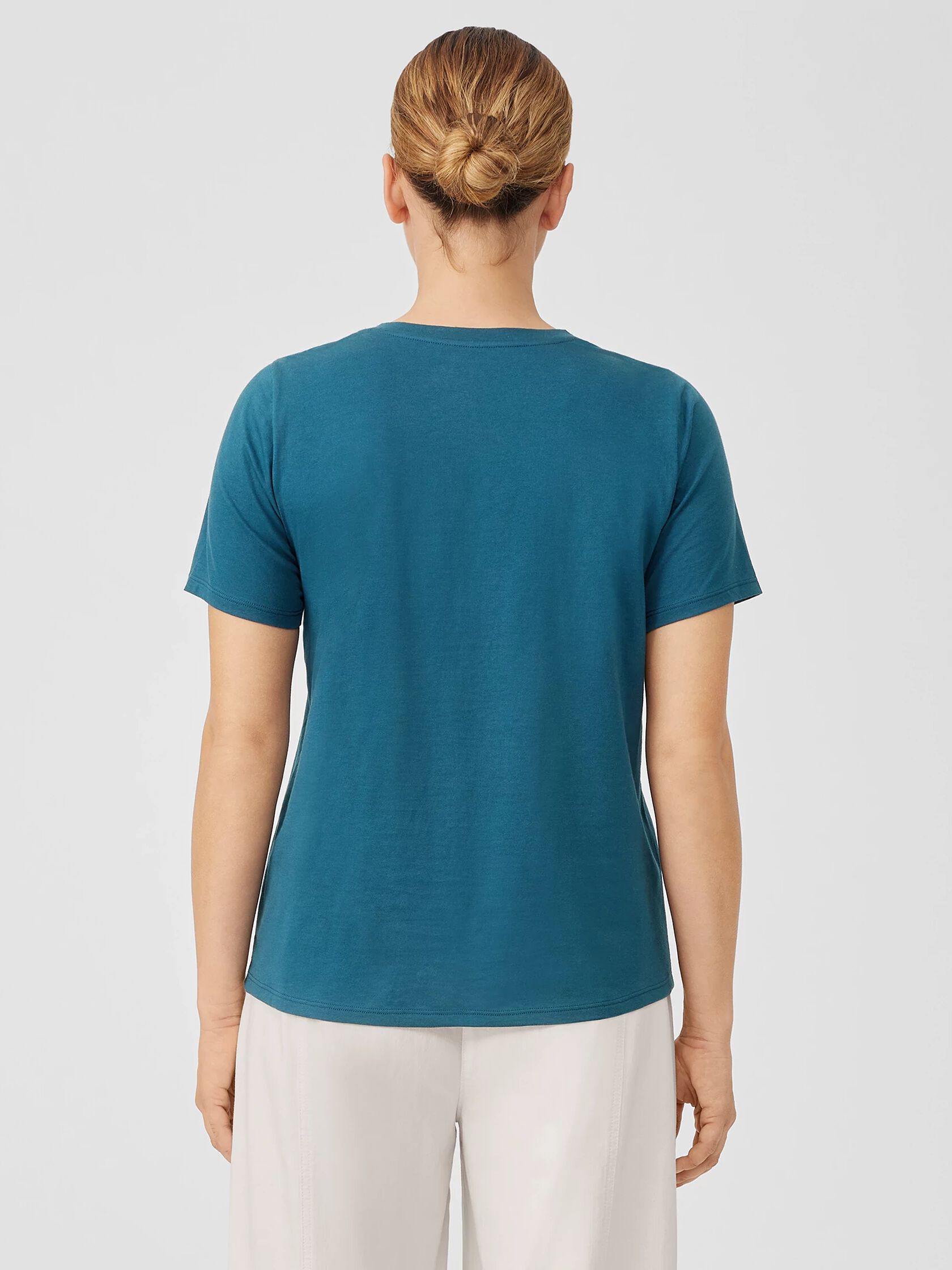 Organic Pima Cotton Jersey Round Neck Tee