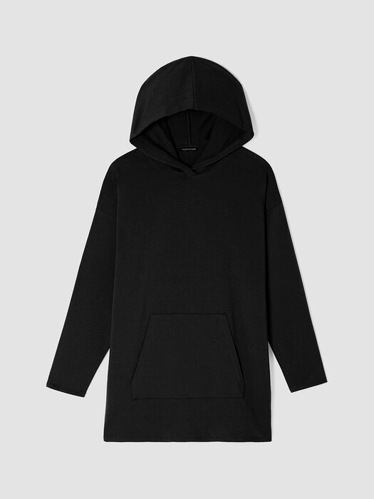 Cozy Brushed Terry Hug Hooded Long Top