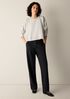 Garment-Dyed Organic Cotton Terry Cropped Box-Top