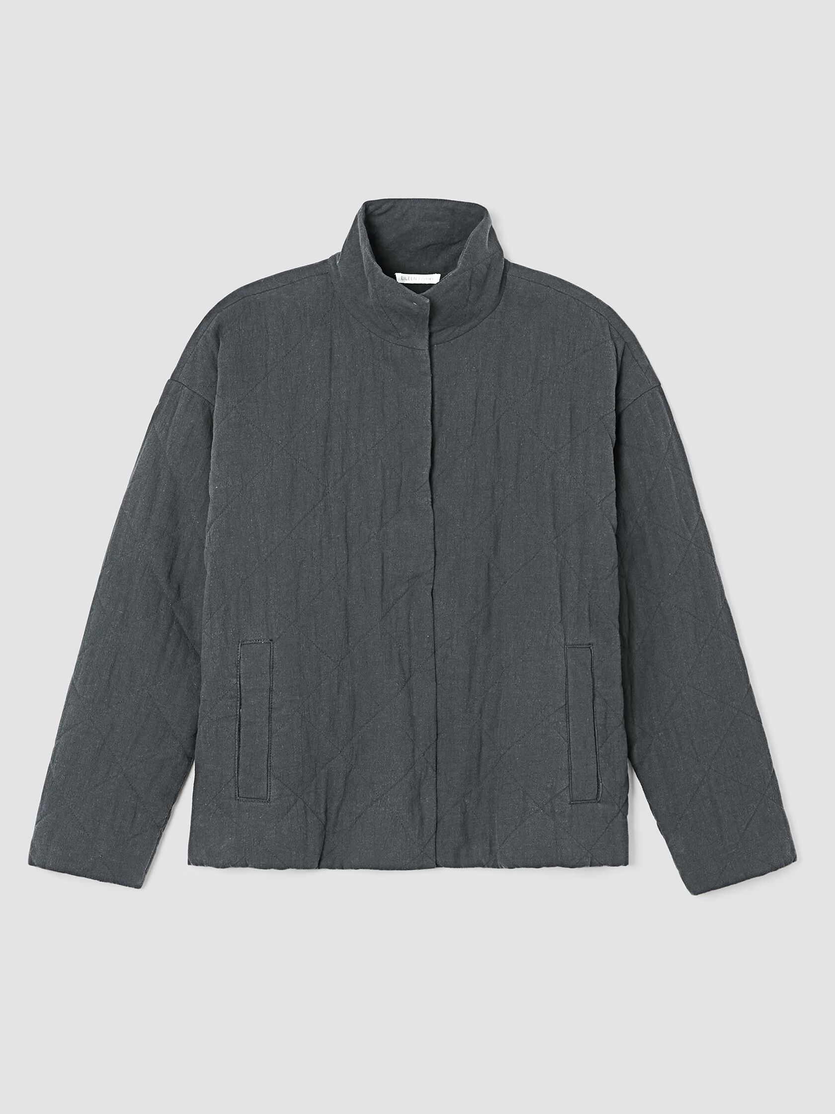 Organic Linen Cotton Crepe Quilted Jacket
