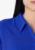 Silk Georgette Crepe Classic Collar Shirt