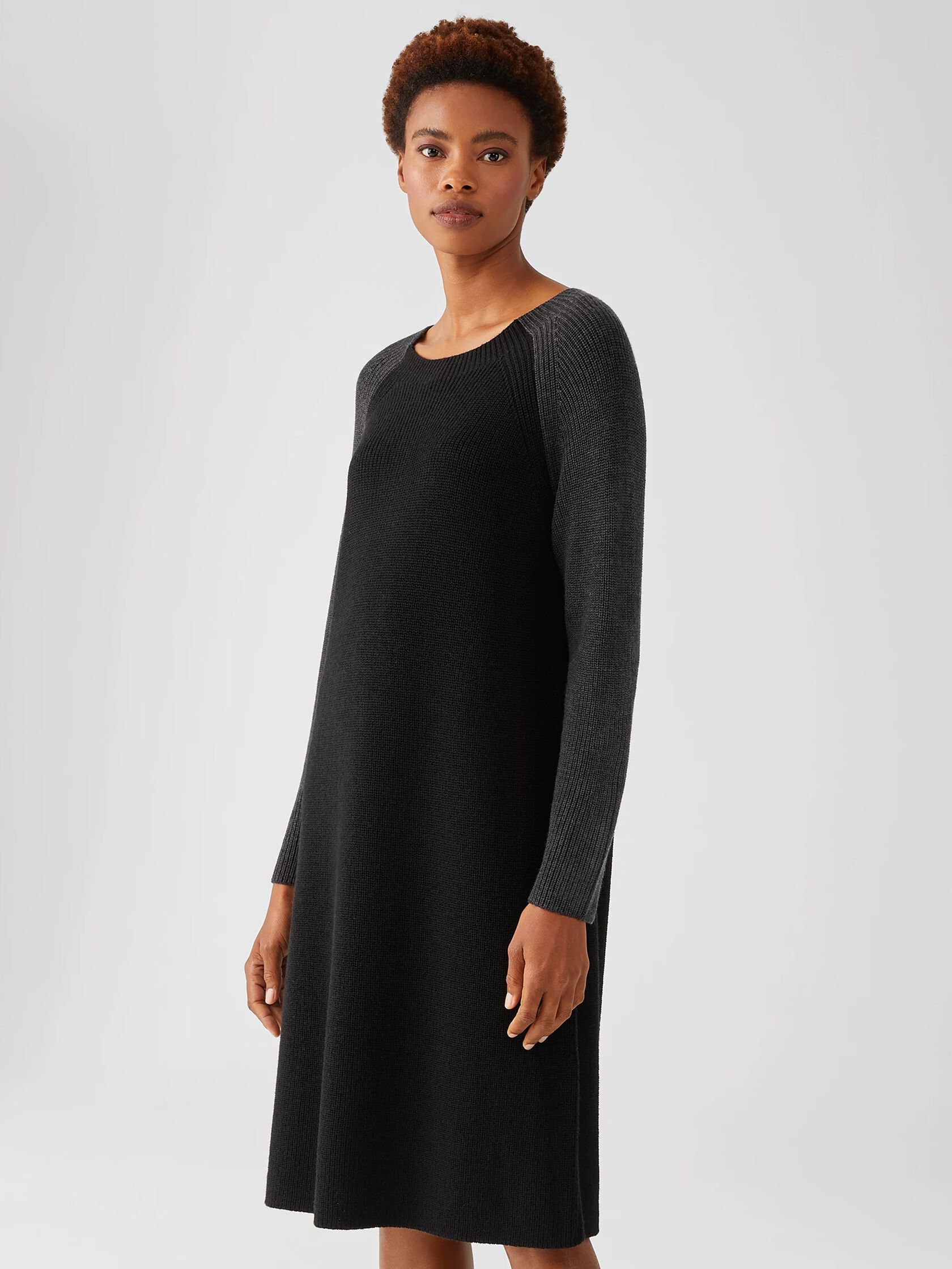 Merino Rib Dress in Regenerative Wool