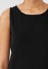 Stretch Jersey Knit Jewel Neck Tank