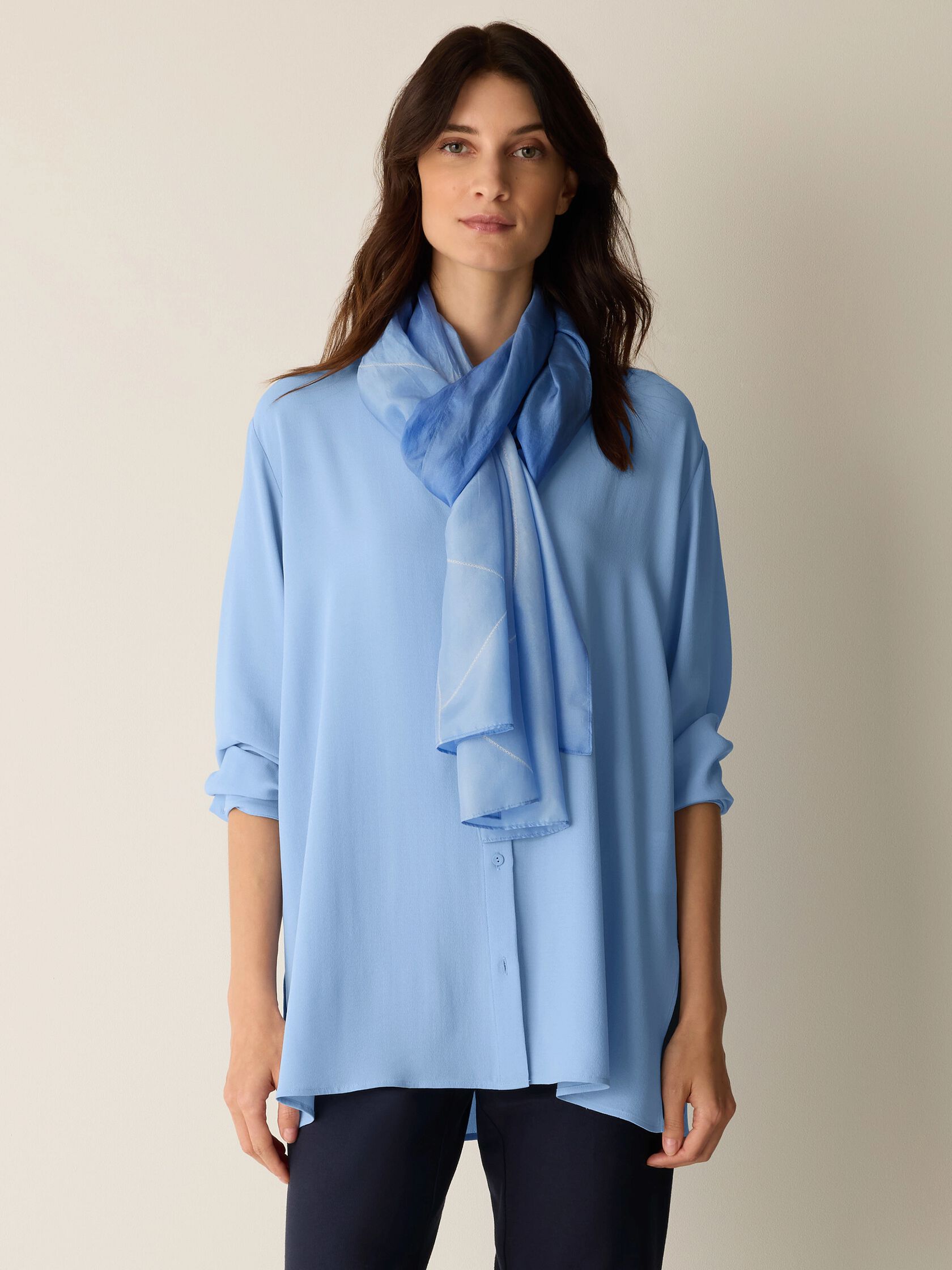 Hand-Dyed Silk Scarf