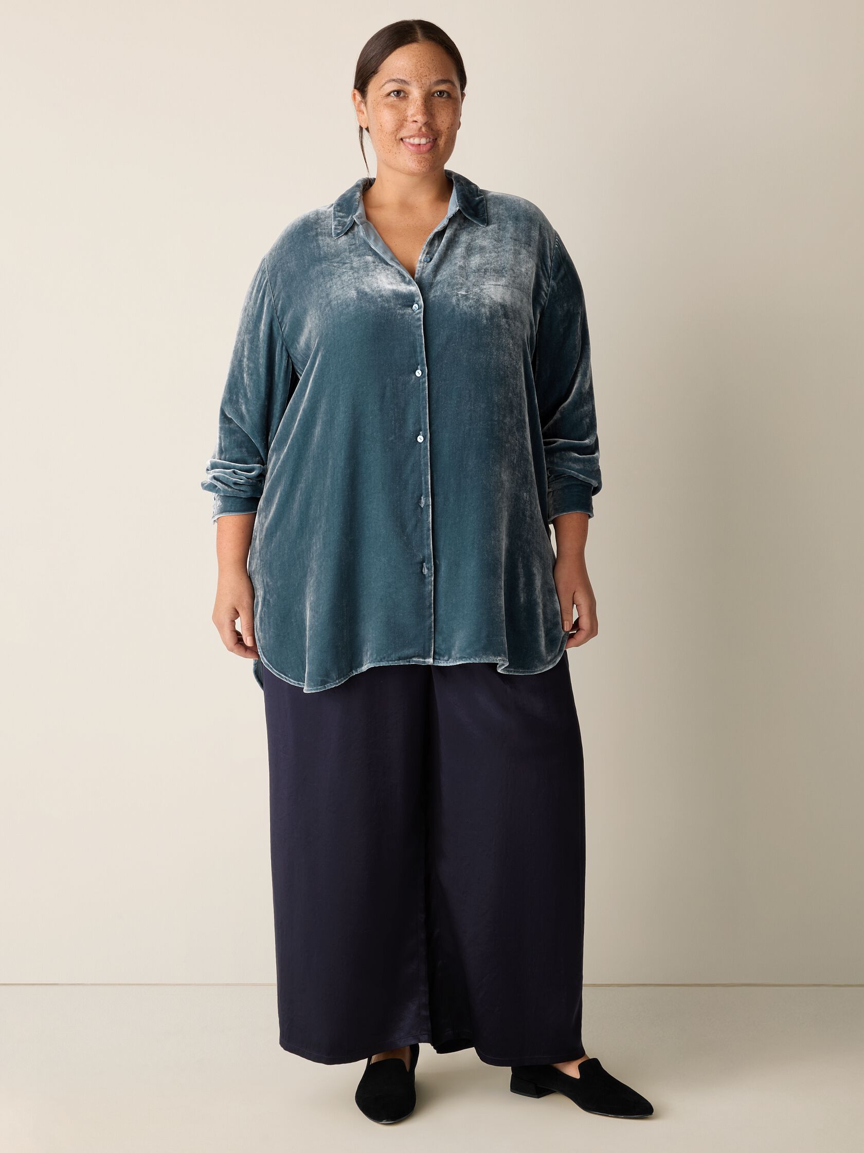 Velvet Classic Collar Shirt