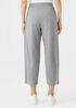 Heathered Organic Cotton Pleated Lantern Pant