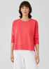 Traceable Cotton Jersey Crew Neck Top