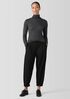 Sheer Knit Turtleneck Top