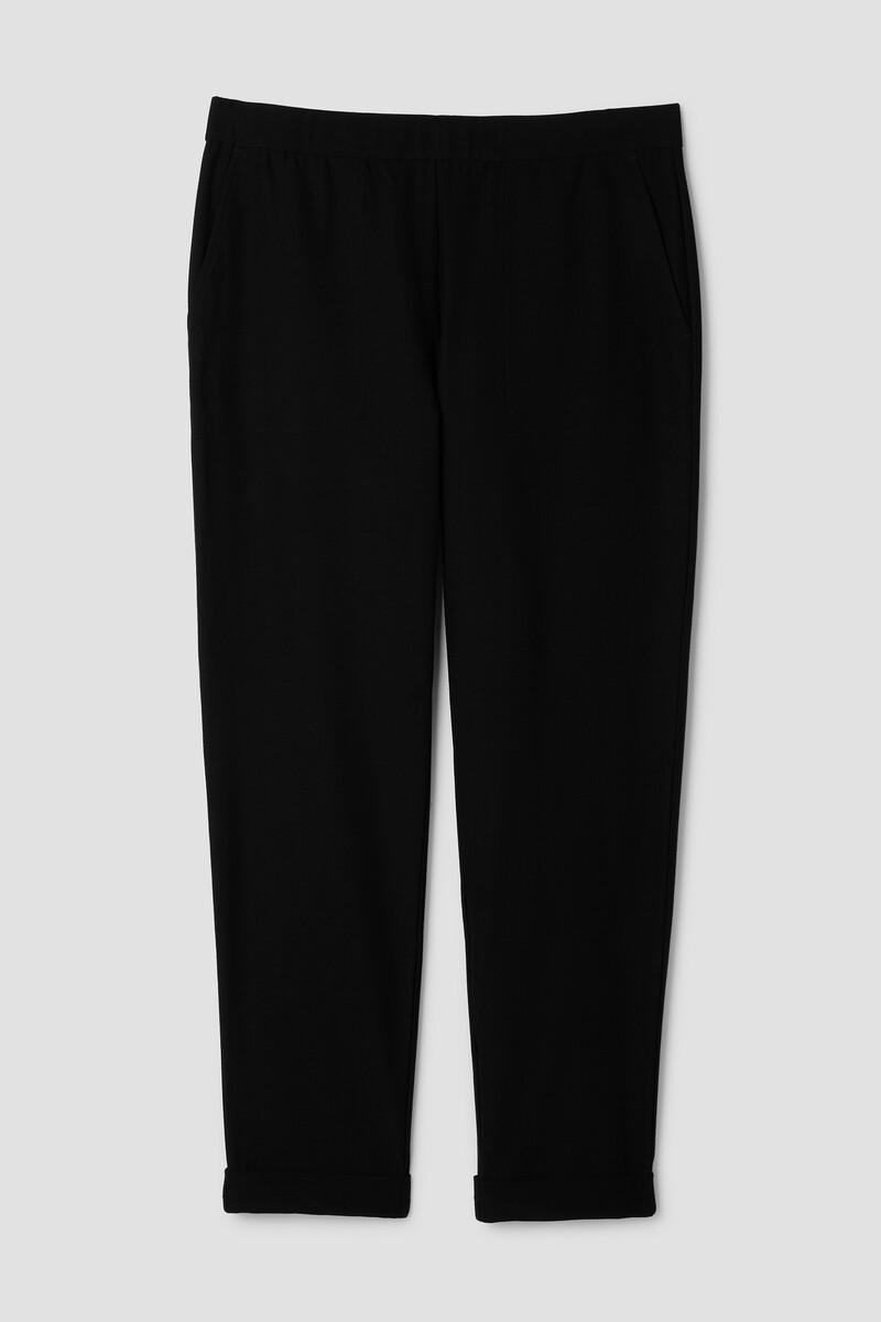 Washable Stretch Crepe Cuffed Pant Washable Stretch Crepe Cuffed Pant
