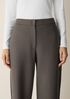 Felted Wool Jersey Full-Length Straight Trouser&nbsp;in Regenerative Wool
