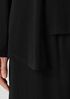 Fine Stretch Jersey Knit Asymmetrical Top