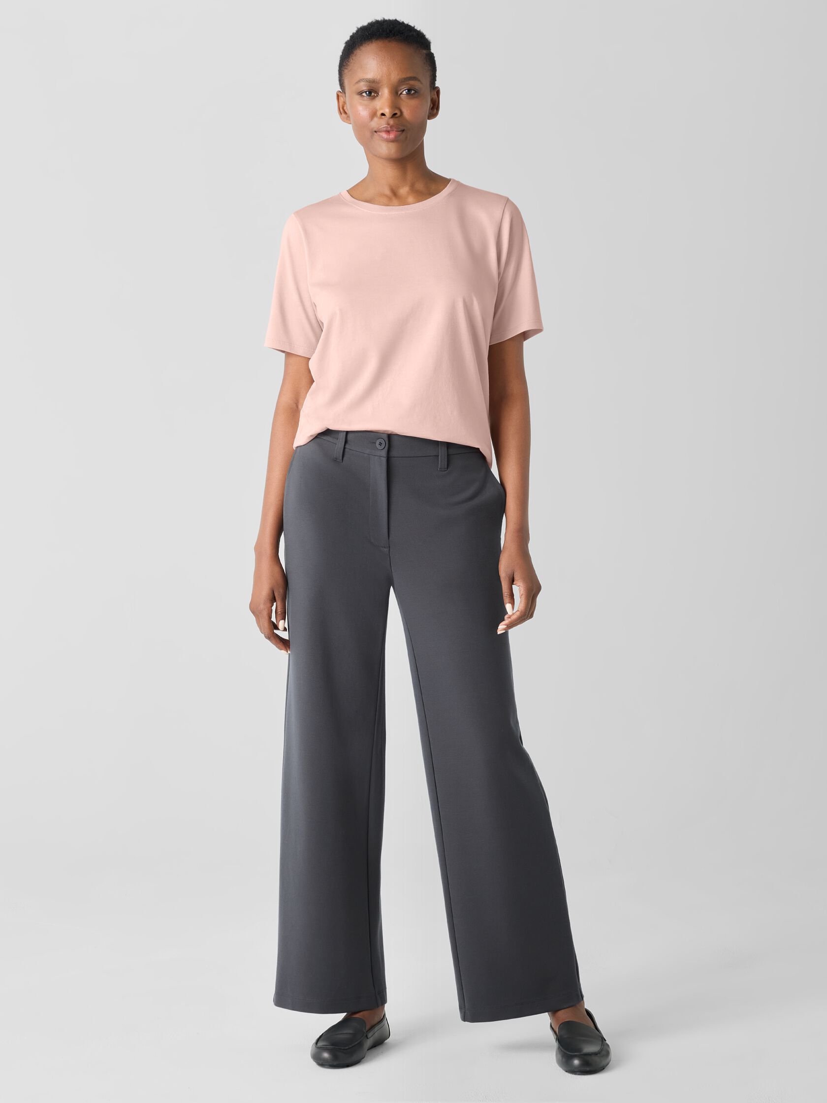 Organic Pima Cotton Jersey Round Neck Tee