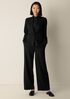Felted Wool Jersey High Collar Jacket