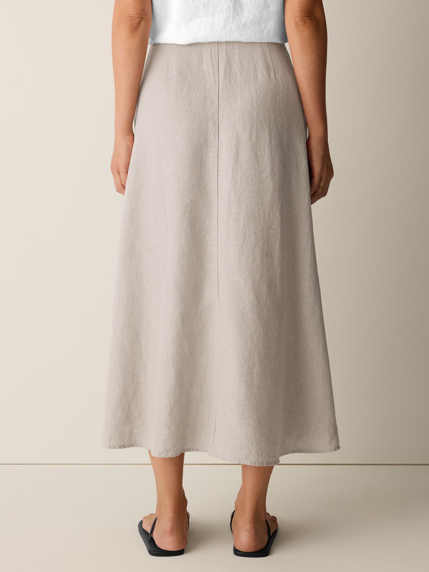 Organic Linen Half-Circle Skirt