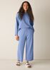 Garment-Dyed Organic Cotton Terry Wide-Leg Pant