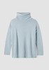Cotton and Recycled Cashmere Turtleneck Long Top