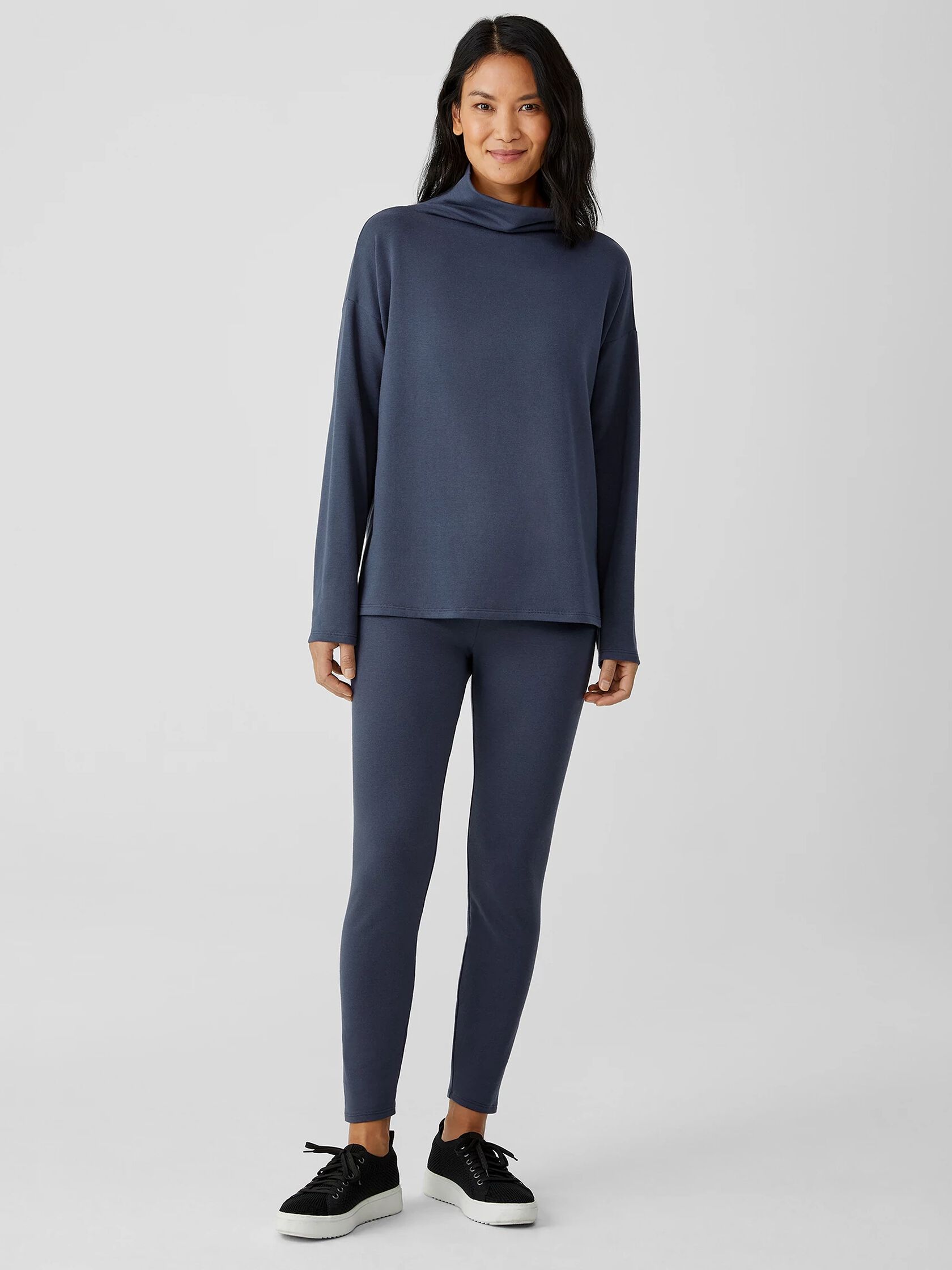 Cozy Brushed Terry High-Waisted Leggings