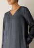 Dimensional Silk Jacquard Oval Dress