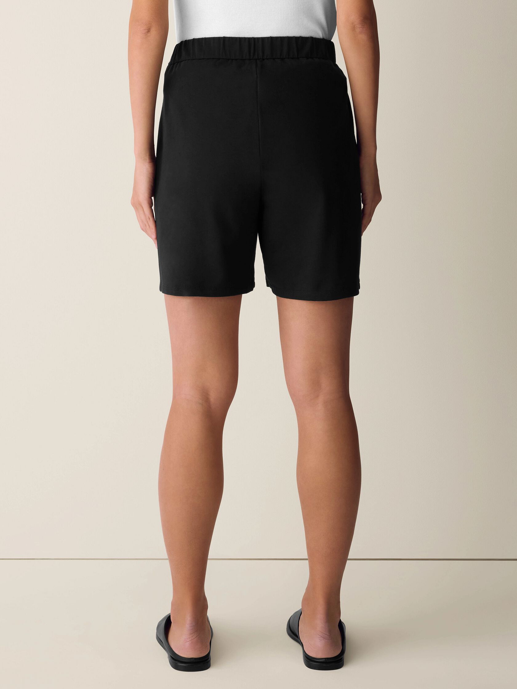Pima Cotton Stretch Jersey Walking Shorts