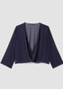 Sheer Silk Georgette Tie Jacket