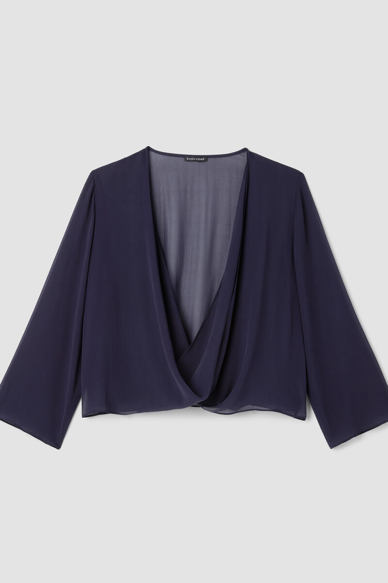 Sheer Silk Georgette Tie Jacket Sheer Silk Georgette Tie Jacket
