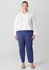 Stretch Cotton Twill Tapered Trouser Pant
