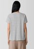 Striped Organic Linen Jersey Crew Neck Tee