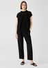 Silk Georgette Crepe Pleated Pant