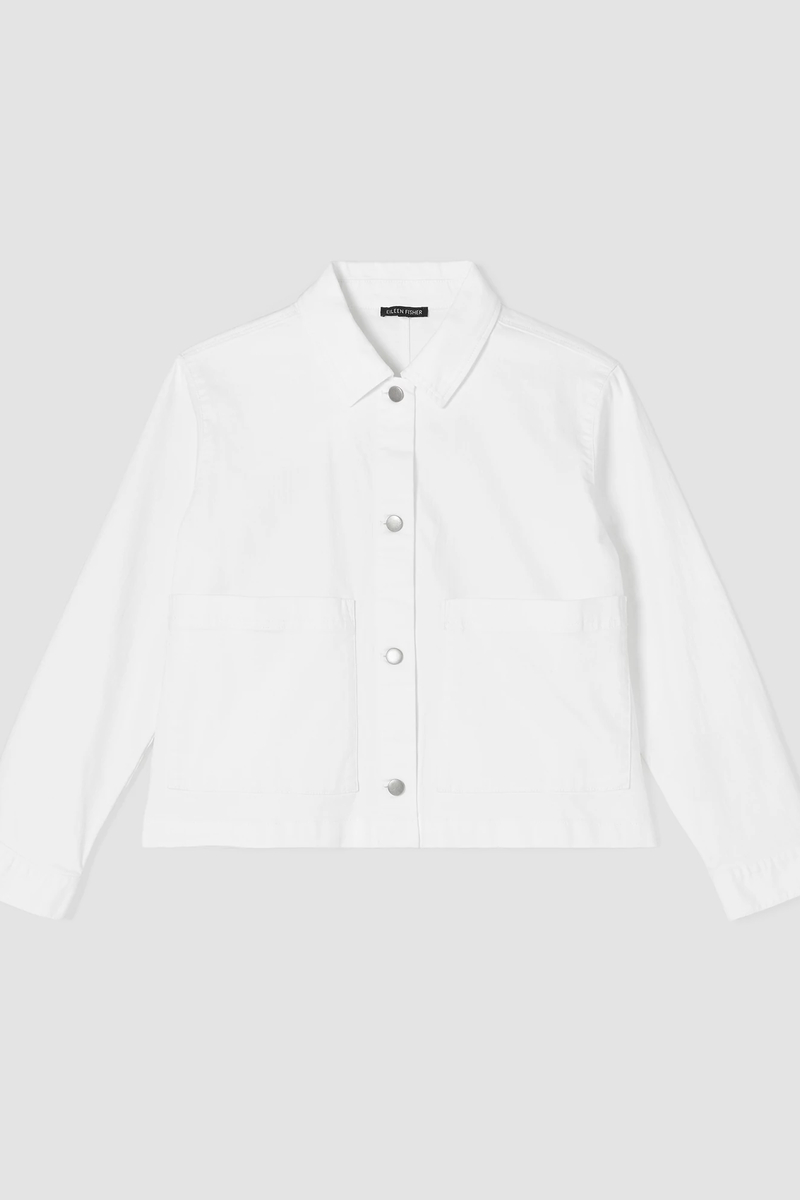 Organic Cotton Denim Classic Collar Jacket
