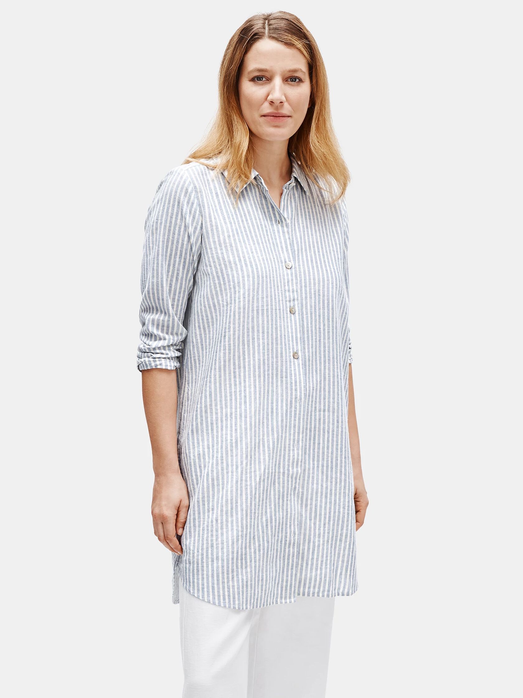 Hemp Organic Cotton Striped Shirtdress