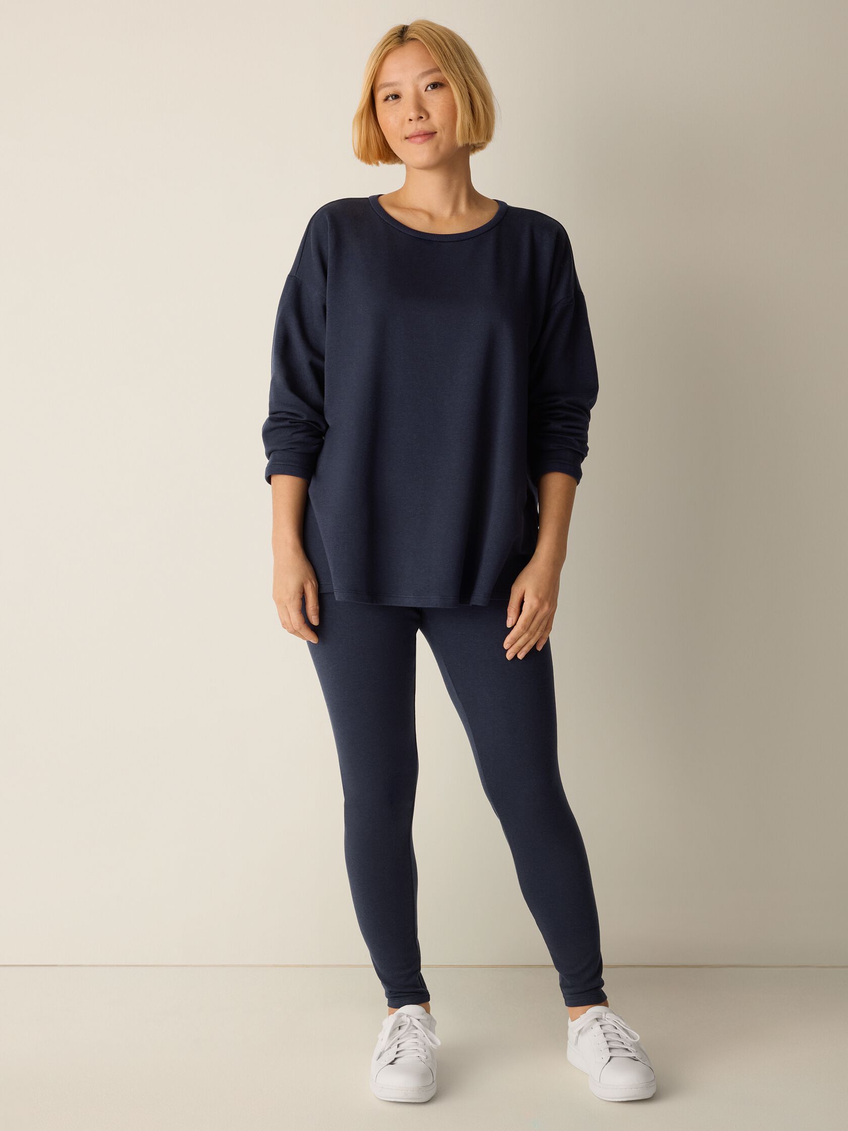 Cozy Brushed Terry Hug Long Box-Top