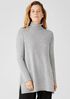 Italian Cashmere Turtleneck Long Top