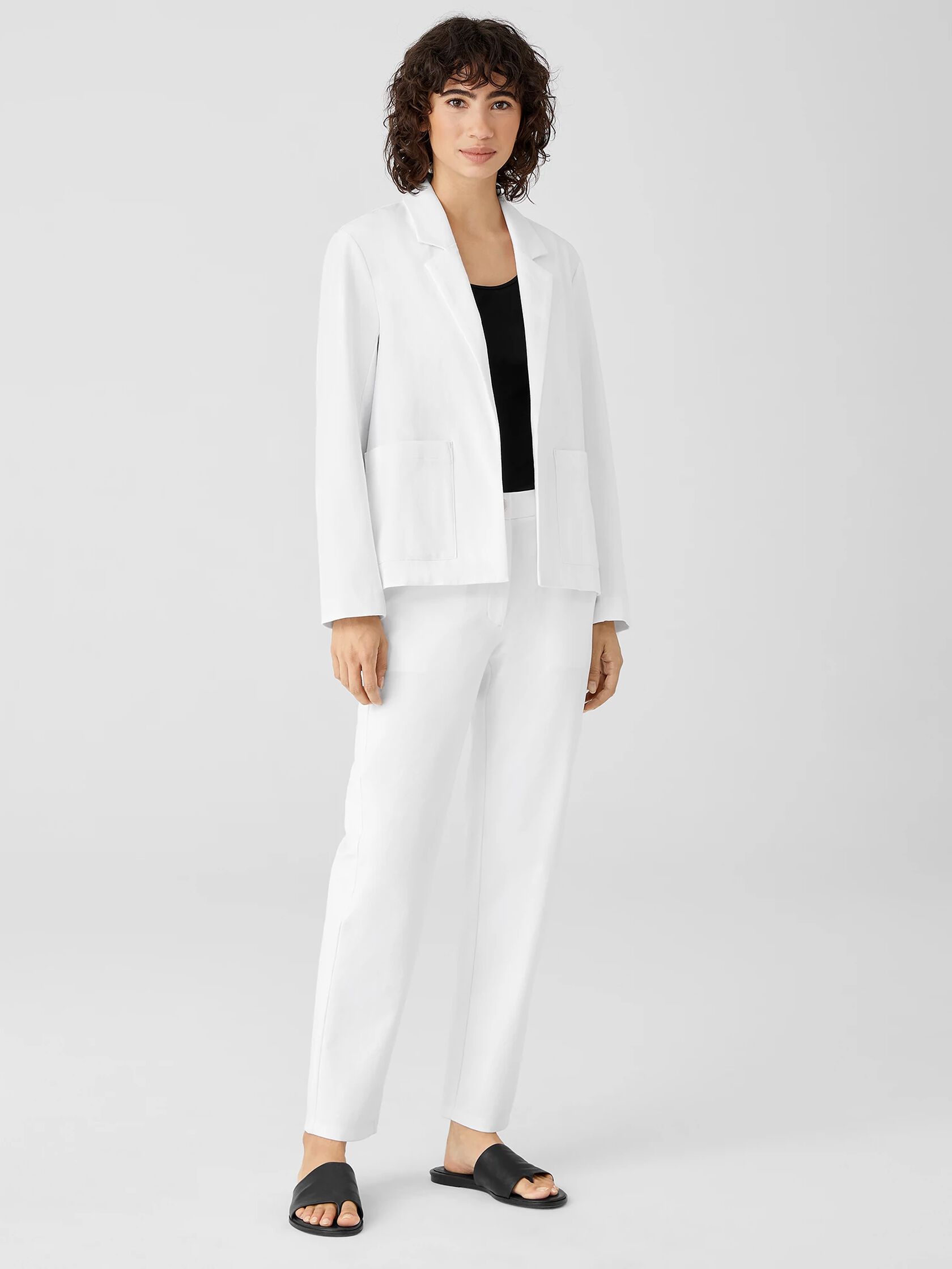 Organic Cotton Ponte Blazer