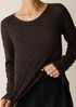 Bubble Jacquard Round Neck Top