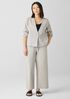 Cotton Blend Ponte Wide-Leg Pant