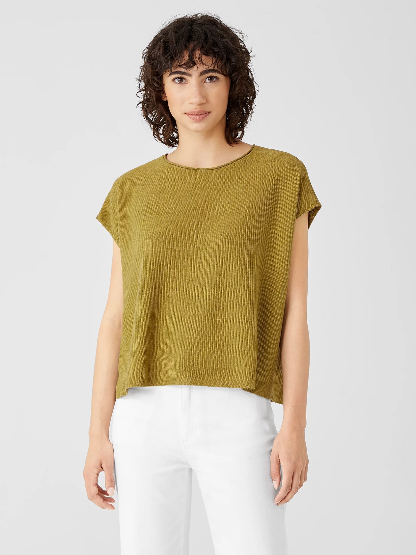 Organic Linen Cotton Seed Square Top